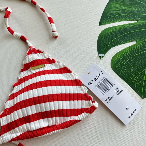🌺NWT ROXY Hello July Tiki Tri Bikini Top🌺 - Picture 5 of 6